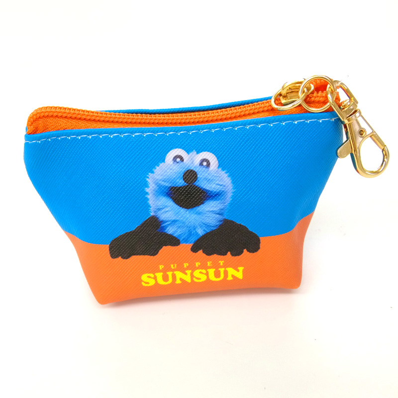 ◆パペットスンスン 三角ミニポーチ(6798) 【メール便10個まで】|小物収納 かわいい キャラクターグッズ  リップ・イヤホン 携帯に便利 プレゼント スン |  | 02