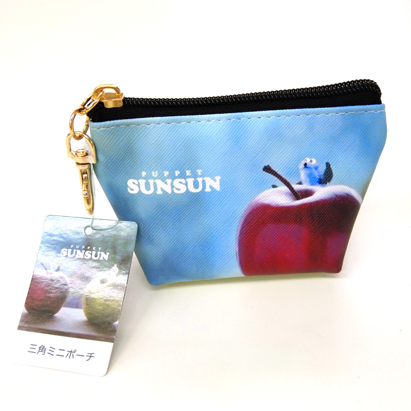 ◆パペットスンスン 三角ミニポーチ(6798) 【メール便10個まで】|小物収納 かわいい キャラクターグッズ  リップ・イヤホン 携帯に便利 プレゼント スン |  | 04