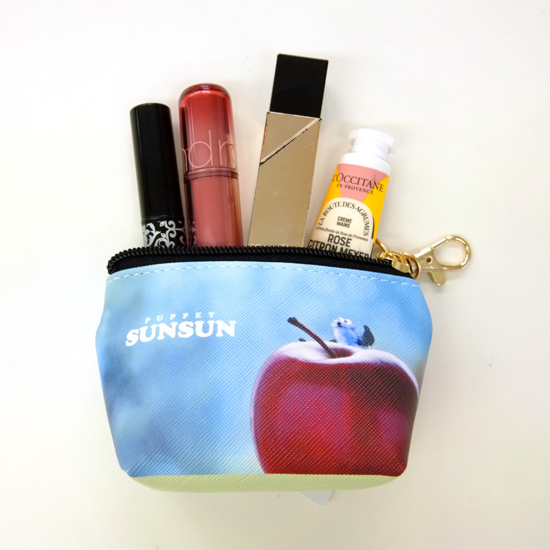 ◆パペットスンスン 三角ミニポーチ(6798) 【メール便10個まで】|小物収納 かわいい キャラクターグッズ  リップ・イヤホン 携帯に便利 プレゼント スン |  | 06