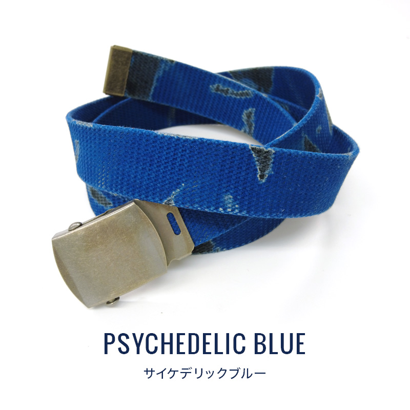 ◆(6065-1)GIベルト 32mm Lサイズ:120cm デザイン ガチャベルト サイケデリック クラック柄 綿 ユニセックス 痛い 推し活 |  | 11