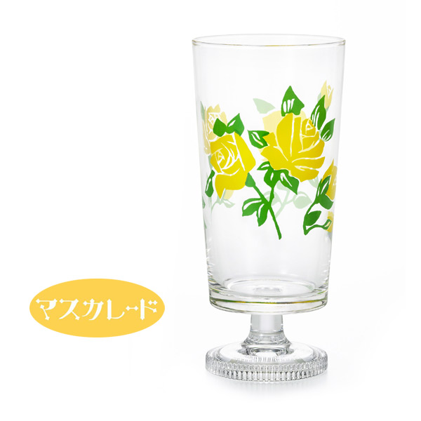 コップ グラス アデリアレトロ 脚付きグラス お花 昭和レトロ ...