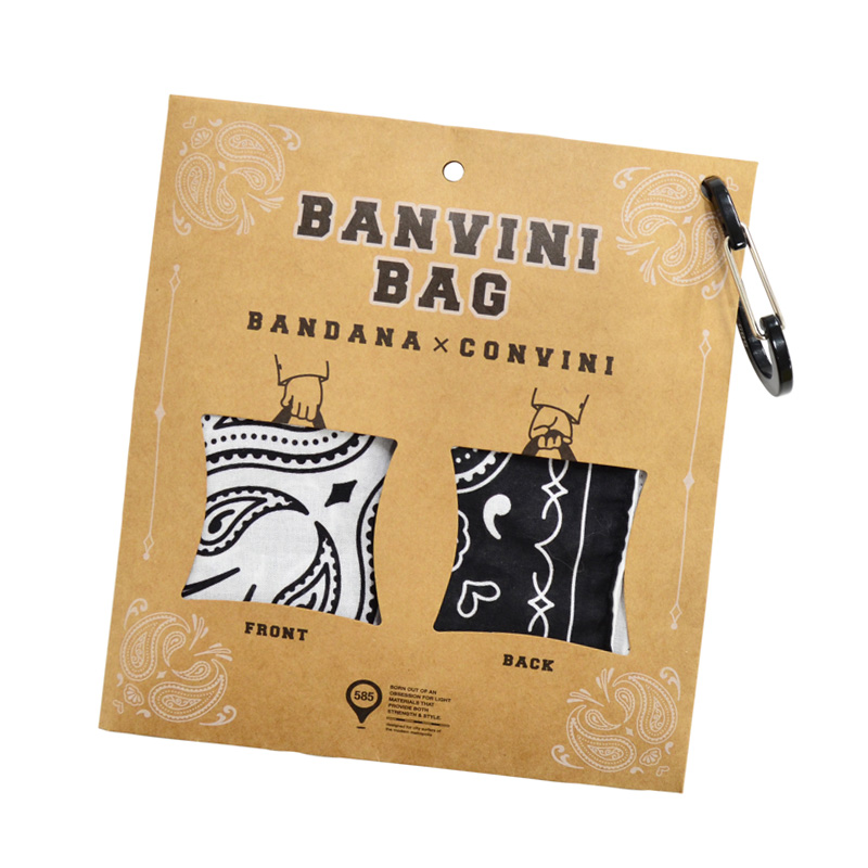 エコバッグ トートバッグ バンダナ柄 折りたたみ BANVINI BAG