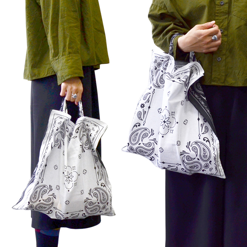 エコバッグ トートバッグ バンダナ柄 折りたたみ BANVINI BAG