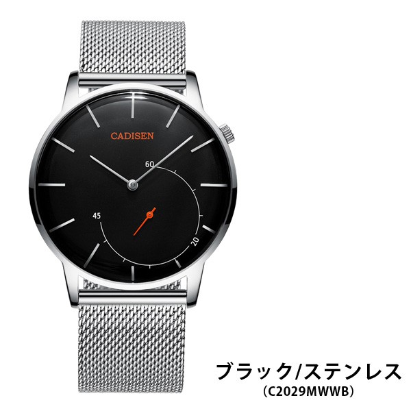 腕時計 メンズ腕時計 ブランド CADISEN C2029 スモールセコンド レザーベルト ビジネス シンプル おしゃれ｜sincere-inc｜02