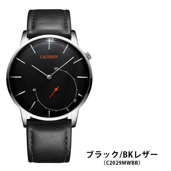 腕時計 メンズ腕時計 ブランド CADISEN C2029 スモールセコンド レザーベルト ビジネス シンプル おしゃれ｜sincere-inc｜04