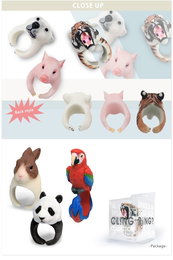RELAX リラックス アニマル 動物 CLINGリング ピアス 指輪 雑貨