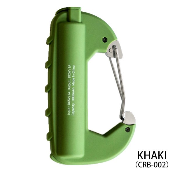 充電器 カラビナバッテリー スマートフォン CARABINER BATTERY USB モバイルバッテリー 小型 ポータブル 旅行 アウトドア 防災用品 | ブランド登録なし | 02