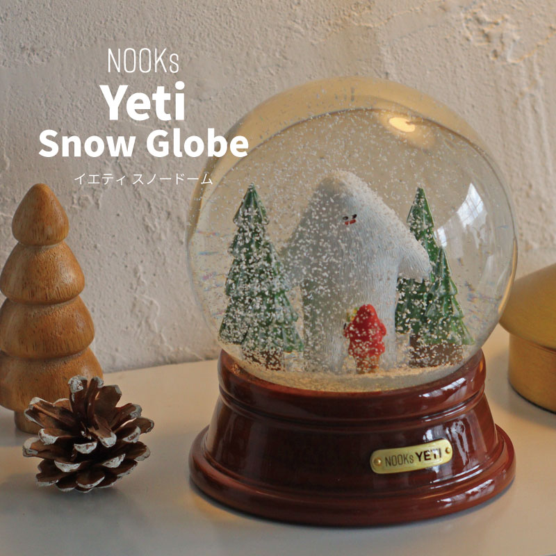 NOOKs ヌークス イエティ スノードーム 雪男 置物 オブジェ インテリア