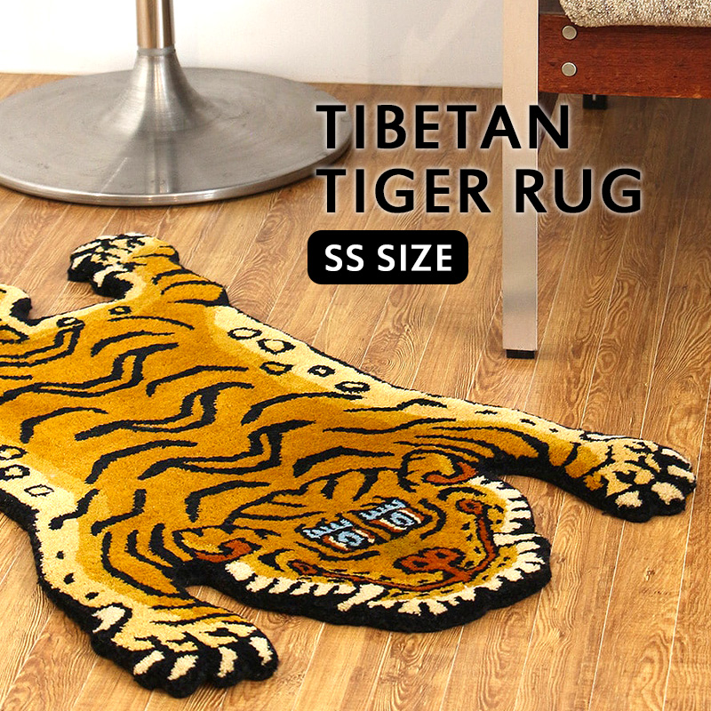 チベタンタイガーラグ　[ DTTR-01 / Mサイズ ] チベタンタイガーラグ DTTR-01 Mサイズ 75×130cm Tibetan Tiger