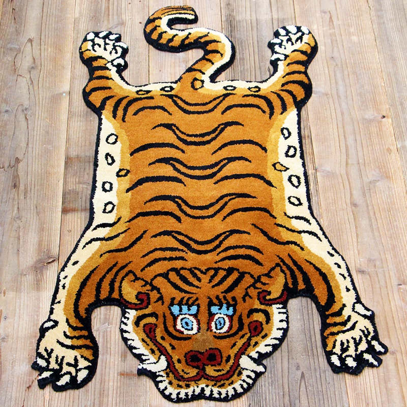虎の敷物 チベタンタイガーラグ タイガー・ラグ DTTR-01 SSサイズ Tibetan Tiger