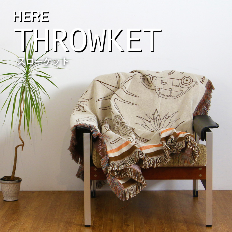 HERE OAX スローケット キャット アンド モア / タイガー ラグ