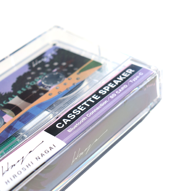 公式】カセットテープ型スピーカー 永井博コラボ Bluetoothスピーカー
