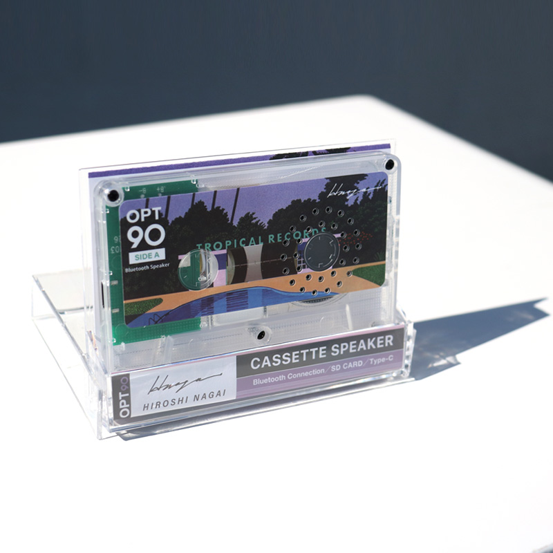 公式】カセットテープ型スピーカー 永井博コラボ Bluetoothスピーカー