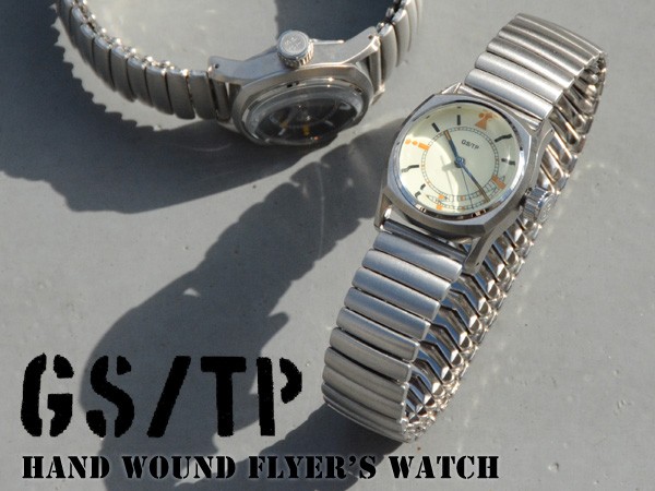 GS/TP 腕時計 Flyer's 手巻き腕時計 メンズ腕時計 日本製 イギリス