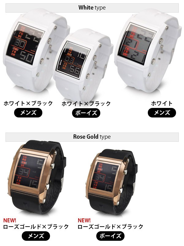 メンズ腕時計 デジタル フランテンプス ユイット Franc Temps Huit