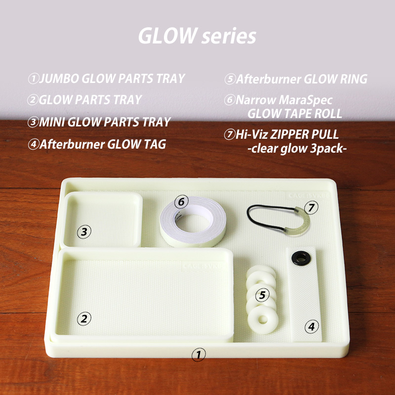 MINI GLOW PARTS TRAY ミニ グロー パーツ トレイ デスクトレー 蓄光