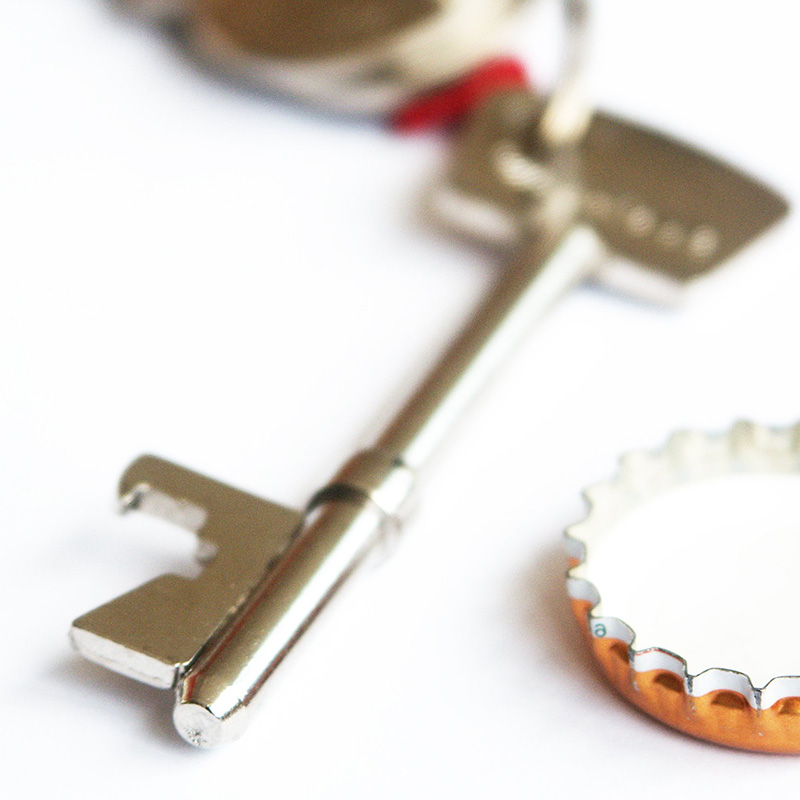 栓抜き キーホルダー おしゃれ ボトルオープナー KEY BOTTLE OPENER