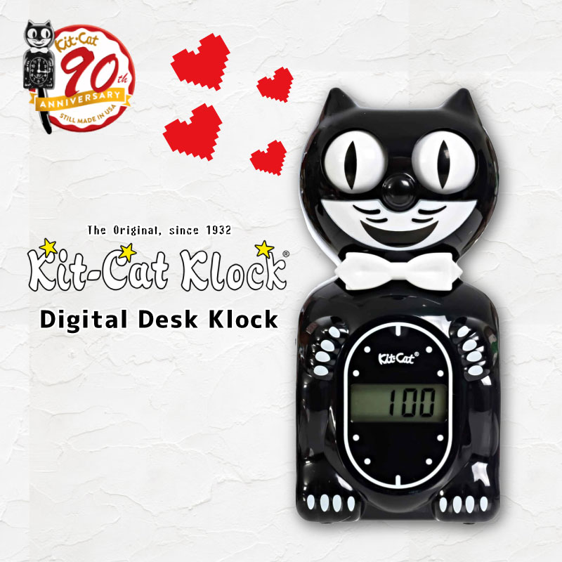 大人気！まとめ一覧 正規品 キットキャットクロック キット キャット デジタルデスク インテリア時計