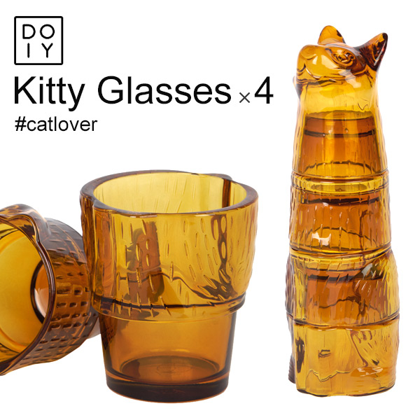 キティ　マクドナルド　グラス2コセット キティスタッキンググラス 4個セット kitty Glasses DOIY コップ