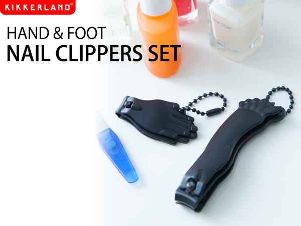 【KIKKERLAND/キッカーランド】Hand amp; Foot Nail Clippers ハンド＆フットネイルクリッパー 爪切り 携帯 ミニサイズ 