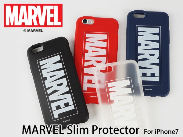 MARVEL Slim Protecter マーベルプロテクター iPhone7 iPhone8 ケース iphoneケース スマホケース カバー  アメコミ マーヴェル ロゴ TPU 映画 メール便OK