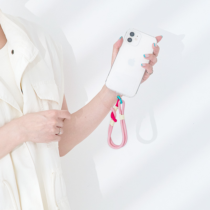 ハンドストラップ スマホ カラフル ショートストラップ ストラップ