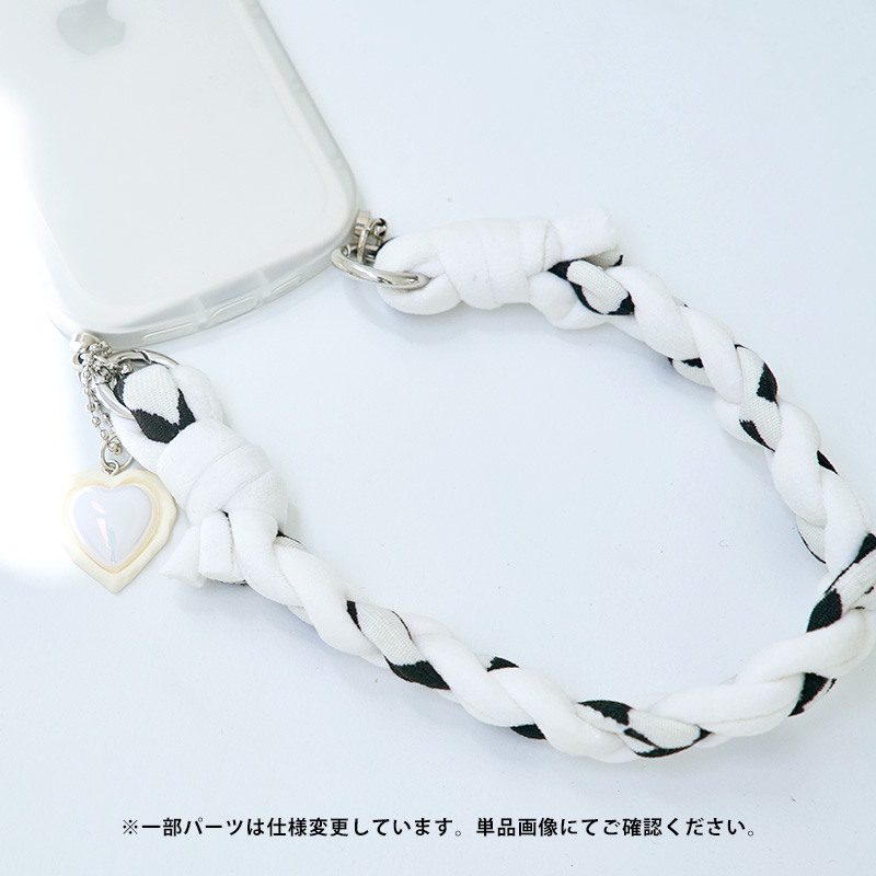 ハンドストラップ スマホ 手首 編み込み ショートストラップ