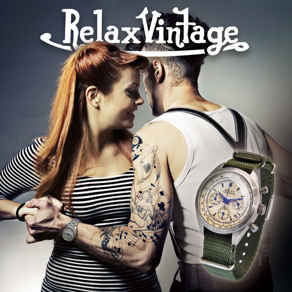 クロノグラフ 腕時計 RELAX vintage リラックスヴィンテージ 
