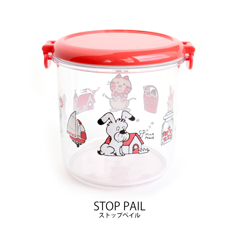 保存容器 キャニスター 800ml レトロ ストップペイル / モーニング STOP PAIL MORNING シモジマ 保存 容器 調味料容器 乾物保存 ストッカー お菓子入れ｜sincere-inc｜02