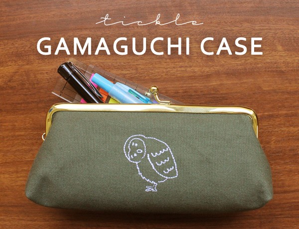 TICKLE GAMAGUCHI CASE ティックル がまぐちケース 化粧ポーチ メガネ