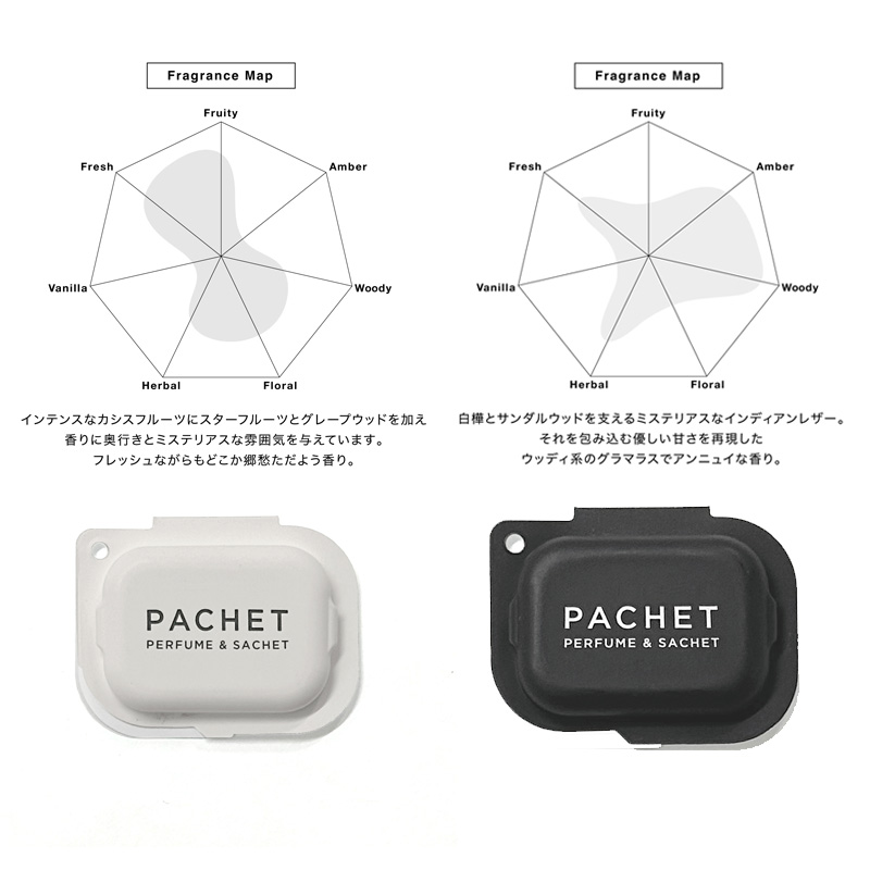 PACHET パチェット 練香水 練り香水 6個セット ボールチェーン付き