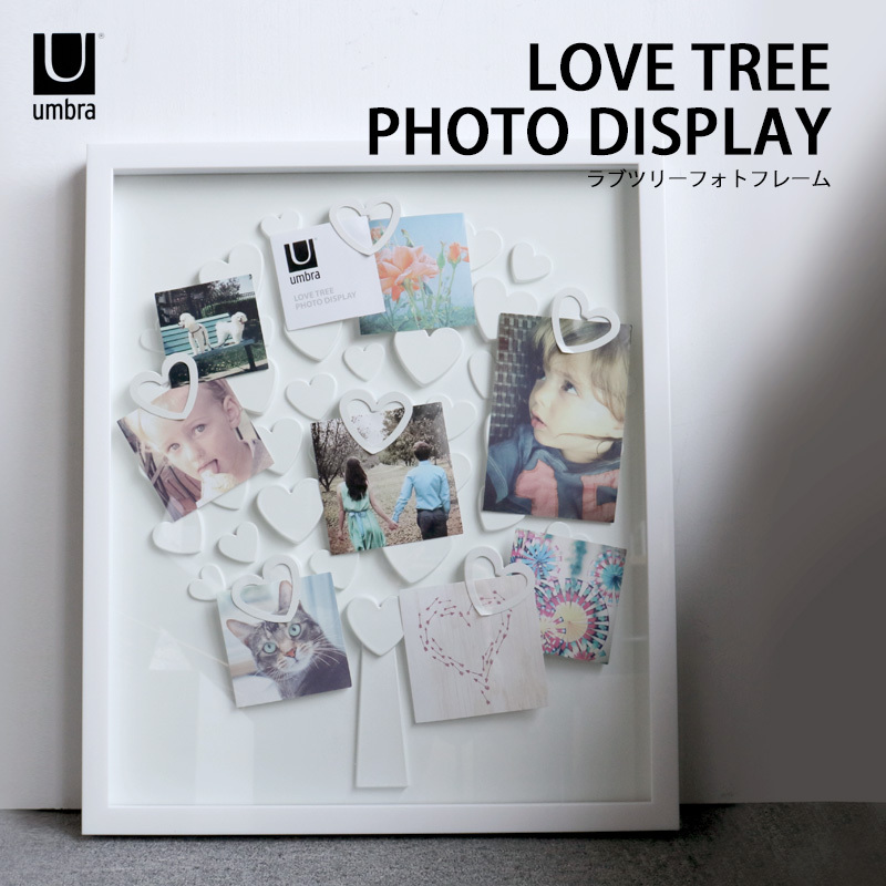 フォトフレーム 壁掛け 写真 額 パネル LOVE TREE PHOTO DISPLAY