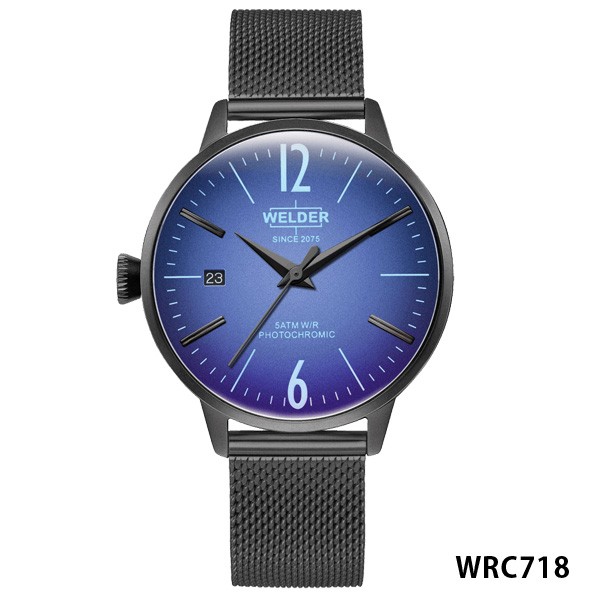 腕時計 ウェルダー ムーディー WELDER MOODY 36mm 偏光ガラス メッシュベルト 三針 ユニセックス メンズ レディース