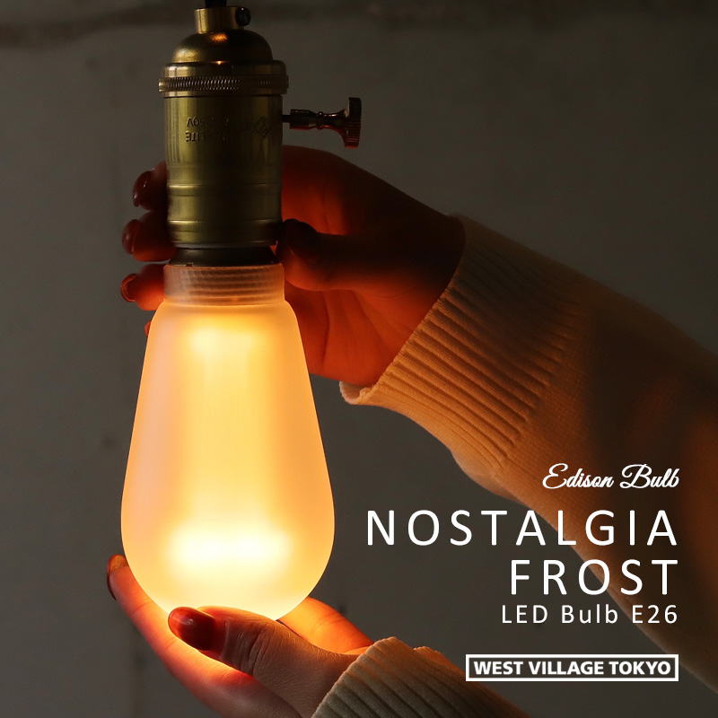 LED電球 NOSTALGIA FROST LED Bulb / ノスタルジア フロスト LEDバルブ