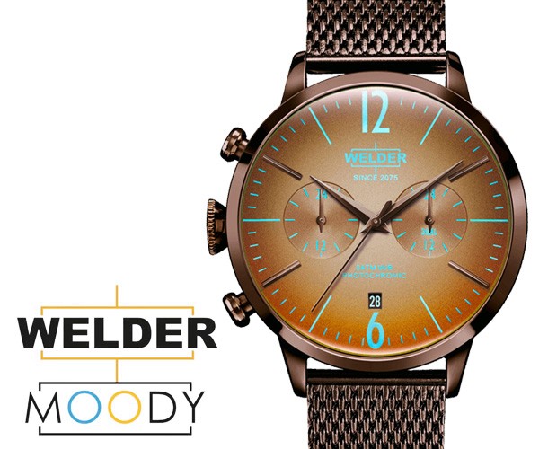 腕時計 ウェルダー ムーディー WELDER MOODY デュアルタイム 42mm 偏光