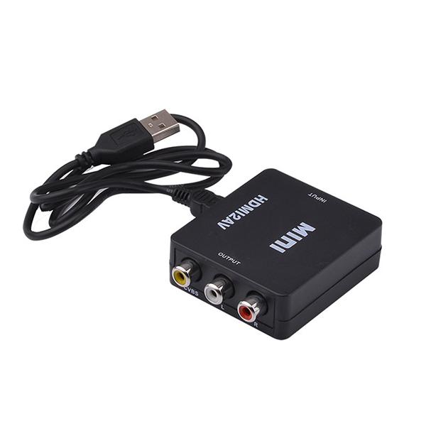 本日限定HDMI 変換 コンポジット 3色ケーブル コンバーター to RCA AVケーブル アダプタ アナログ 分配器、切替器 