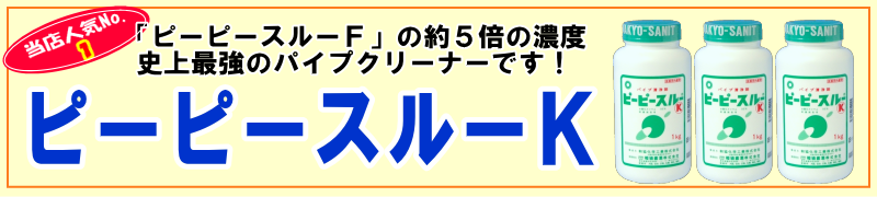 超強力！排水パイプクリーナー「ピーピースルーＫ」