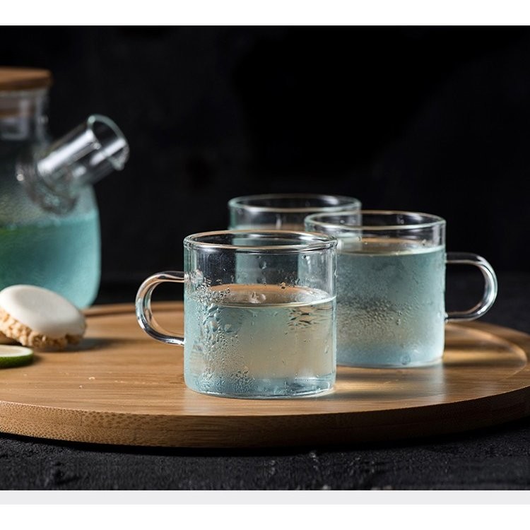 茶器 セット 洋式 高級 ガラスポット ティーポット ティーカップ 欧風 耐熱透明 急須水出し茶ポット プレゼント ギフト ポータブル茶器