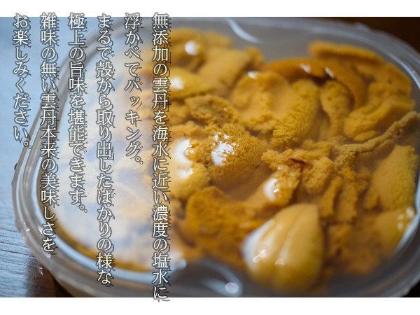 塩水生雲丹（むらさきうに）　北海道産　新鮮産直ネット