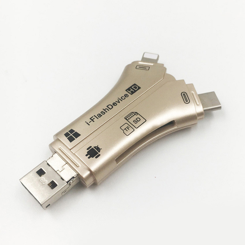 カードリーダー スマホ SD 4in1 移行 マルチカードリーダー 高速伝送 最大1TB対応 バックアップ USB iPhone Android 写真｜sirokumasutoa｜02