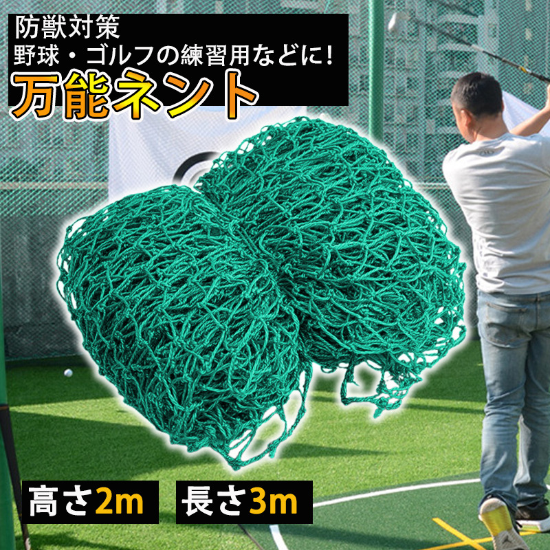 ゴルフネット 2m×3m 網のみ ネット 練習 練習ネット スイング練習