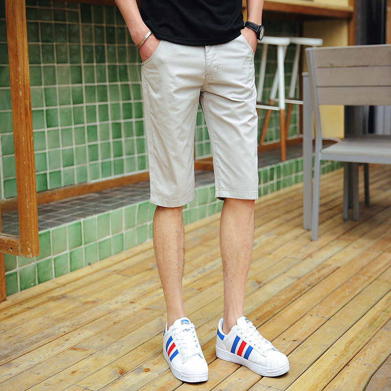 ハーフパンツ メンズ ゴルフウェア ショートパンツ 夏 ストレッチパンツ 五分丈 膝下 ゴルフパンツ 半ズボン 無地 春秋 スポーツ