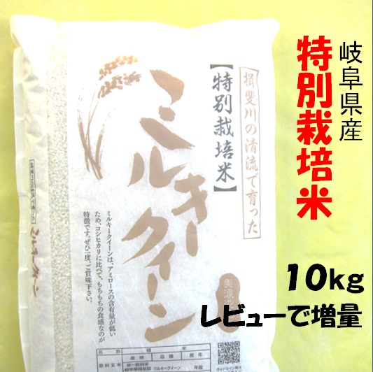 ハツシモ 令和7年産 お米 特別栽培米 岐阜県産 玄米10Kg（レビューで