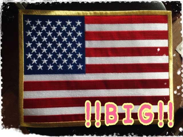 アメリカ国旗ワッペン「10cm」アイロン接着USA星条旗 : 刺繍家族