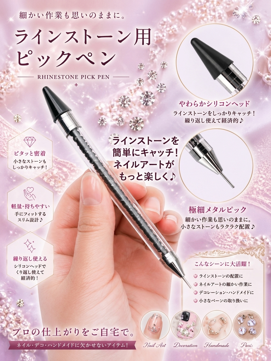 マジカルペン ストーンピックペン ネイルアート ラインストーン