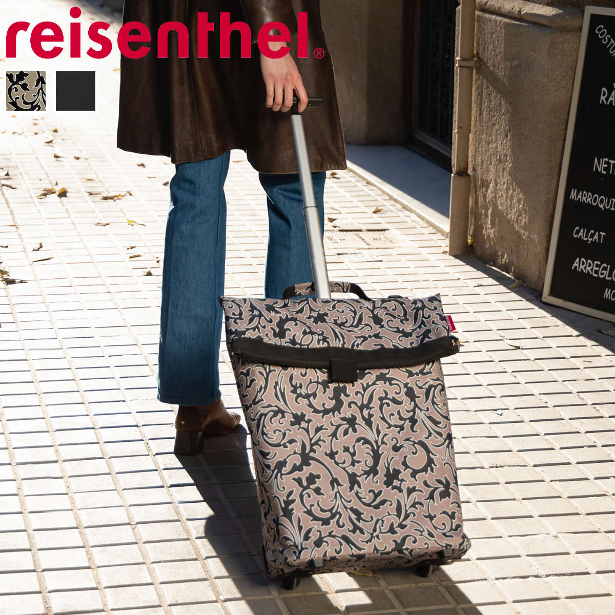 reisenthel ライゼンタール トローリー M TROLLEY （ トローリーM 買い物カート 43L 大容量 キャリーカート 2輪 ハンドル 持ち手 伸縮 ）