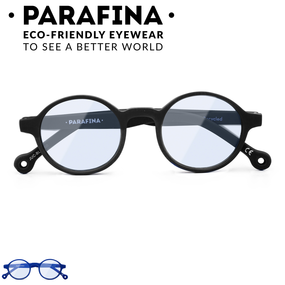 PARAFINA パラフィナ フカル JUCAR PC用メガネ （ メガネ おしゃれ 軽量 フレーム 眼鏡 めがね ブラック ブルー ） | PARAFINA