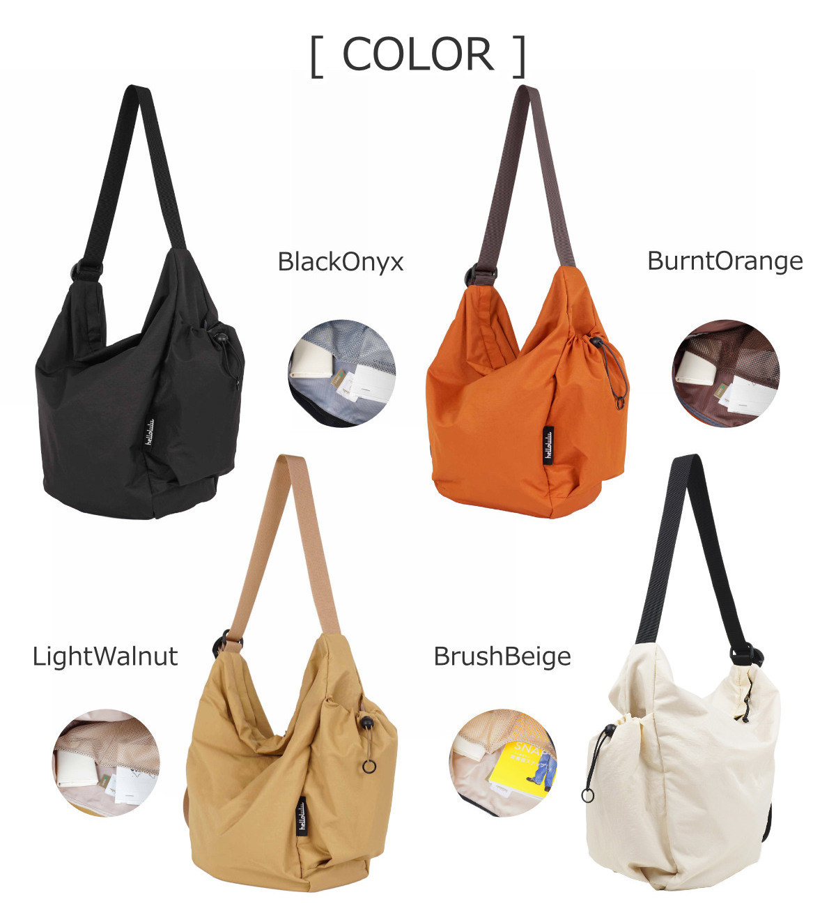 ショルダーバッグ hellolulu ハロルル リース REESE （ バッグ レディース メンズ ショルダー クロスボディ 軽い 撥水 ） | hellolulu | 07