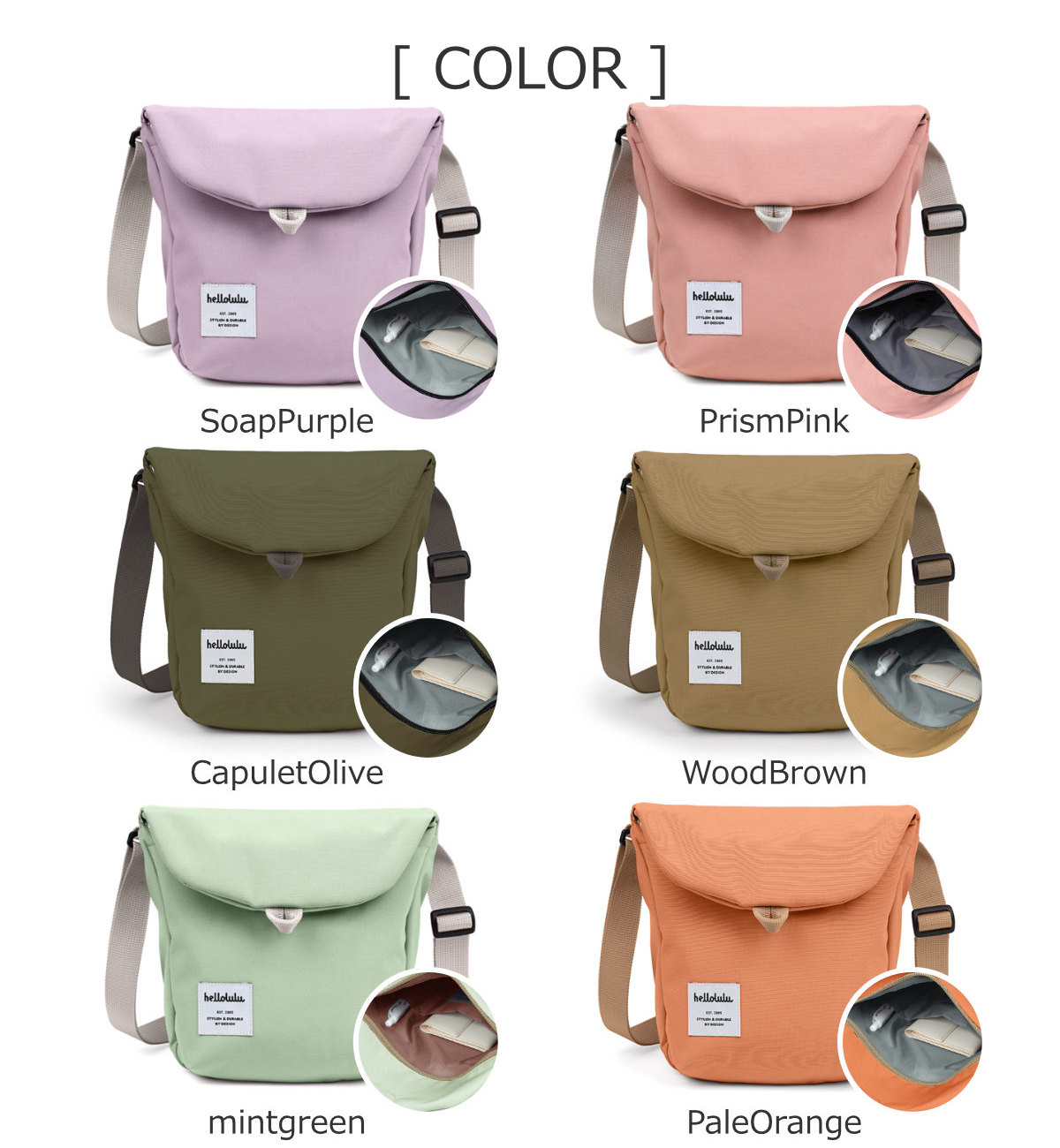 ショルダーバッグ hellolulu ハロルル デシ DESI （ バッグ レディース メンズ ショルダー かばん 鞄 クロスボディ ミニ 軽い ） | hellolulu | 16