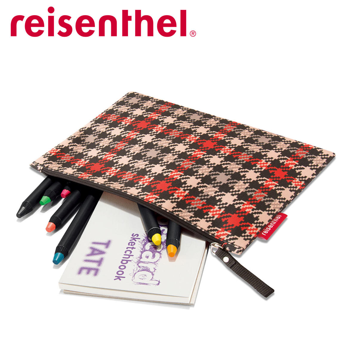 【SALE】 reisenthel ライゼンタール ケース１ グレンチェックレッド CASE 1 （ ポーチ ケース コスメポーチ 化粧ポーチ 収納ポーチ トラベル用品 小物 ）